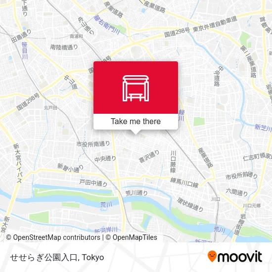せせらぎ公園入口 map