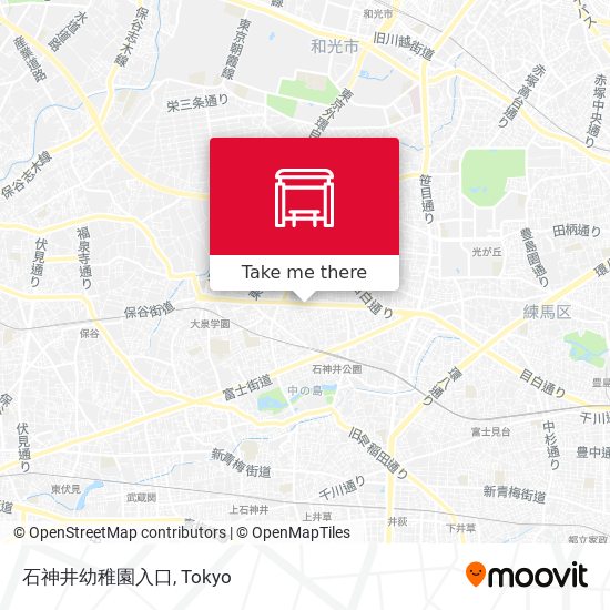 石神井幼稚園入口 map