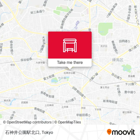 石神井公園駅北口 map