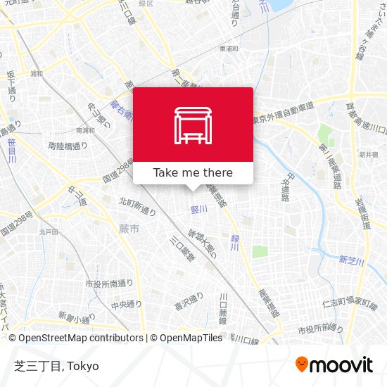 芝三丁目 map
