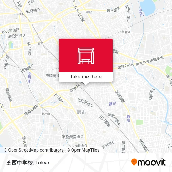 芝西中学校 map
