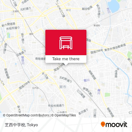 芝西中学校 map