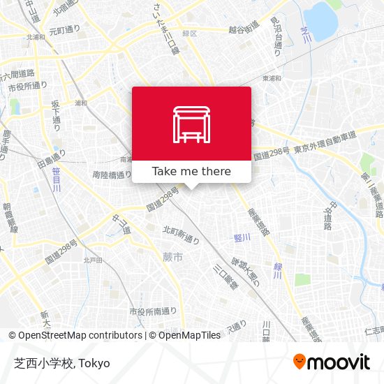 芝西小学校 map