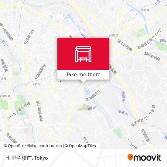 七里学校前 map