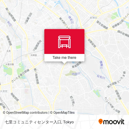 七里コミュニティセンター入口 map