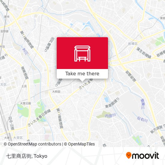 七里商店街 map