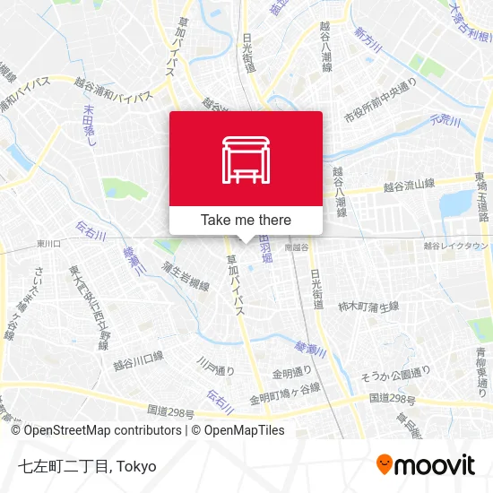 Shichiza-cho 2-chome map