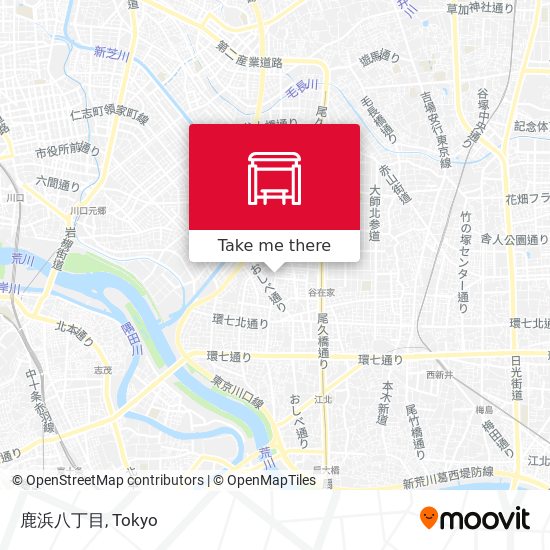 鹿浜八丁目 map