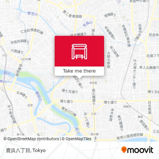鹿浜八丁目 map