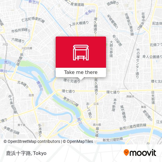 鹿浜十字路 map