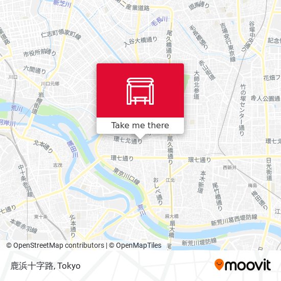 鹿浜十字路 map