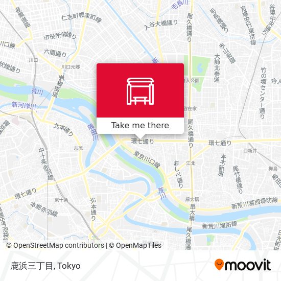 鹿浜三丁目 map