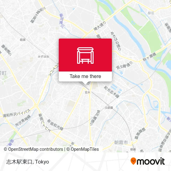 Shiki Station East Exit map