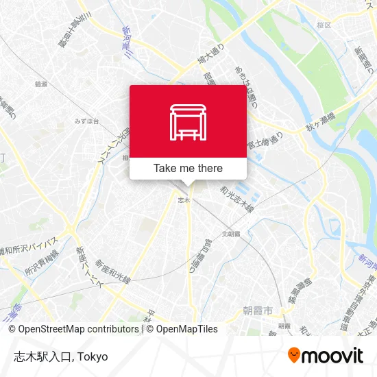 志木駅入口 map