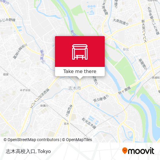 志木高校入口 map