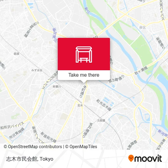 志木市民会館 map