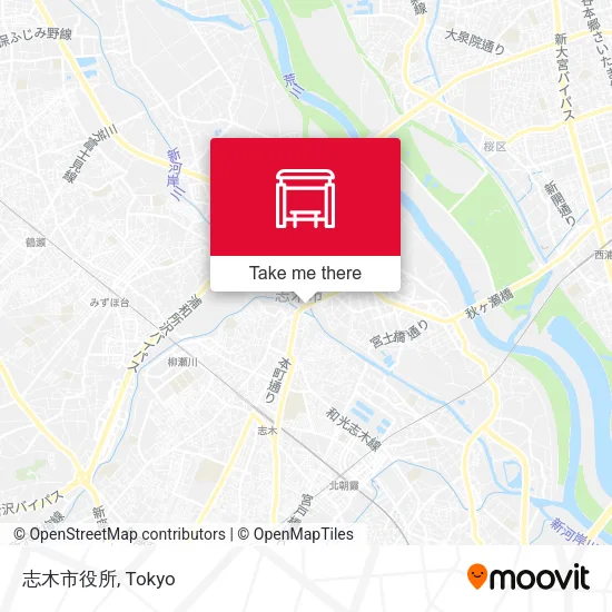 志木市役所 map