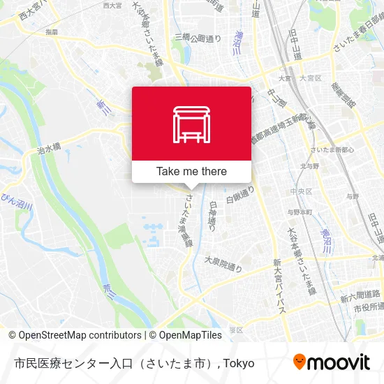 市民医療センター入口（さいたま市） map