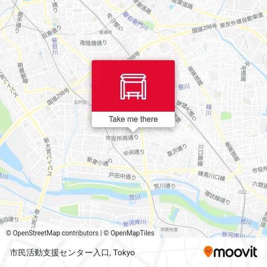 市民活動支援センター入口 map