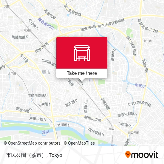市民公園（蕨市） map