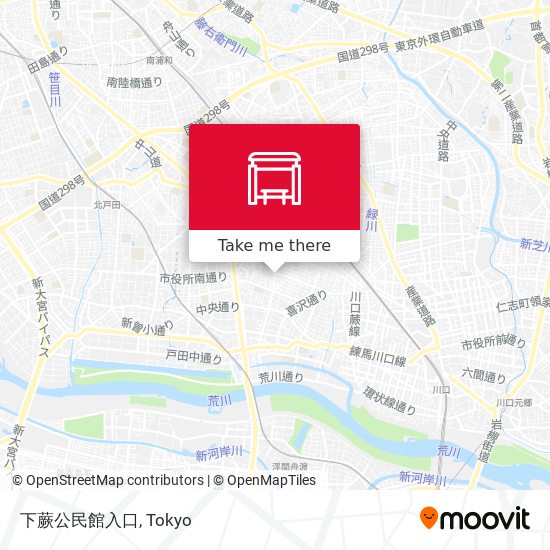 下蕨公民館入口 map