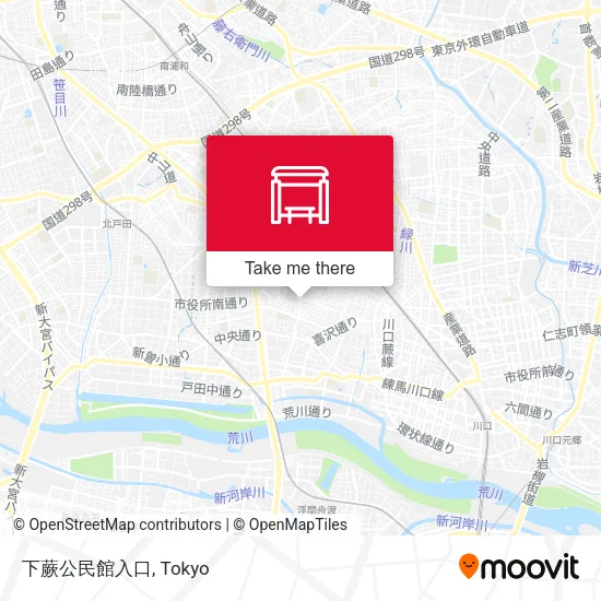 下蕨公民館入口 map