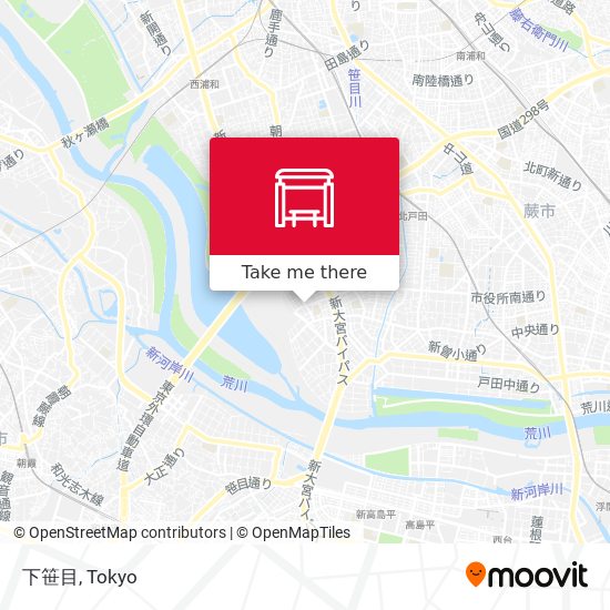 下笹目 map