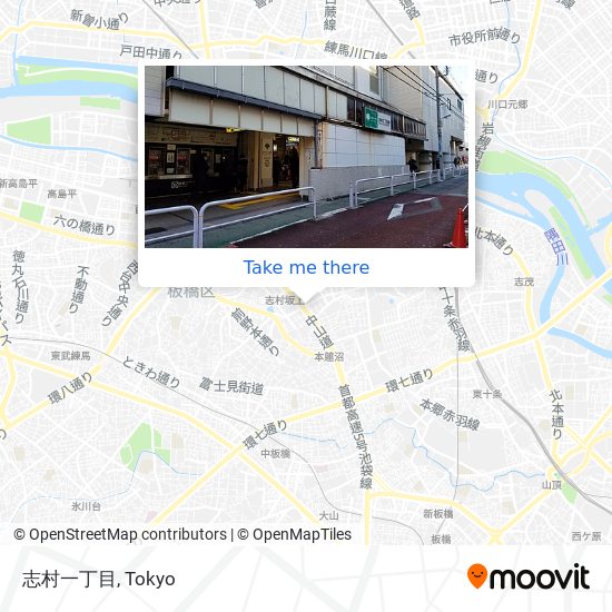 志村一丁目 map