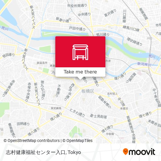 志村健康福祉センター入口 map