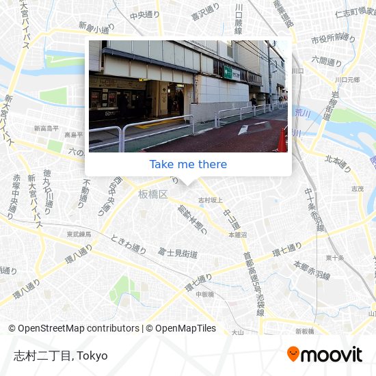 志村二丁目 map