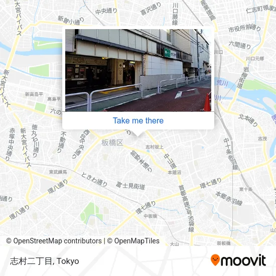 志村二丁目 map
