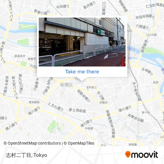 志村二丁目 map