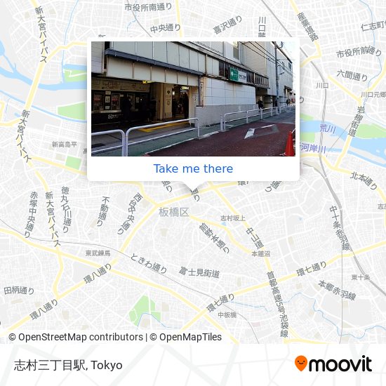 志村三丁目駅 map