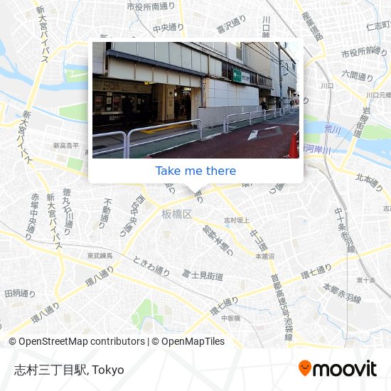志村三丁目駅 map