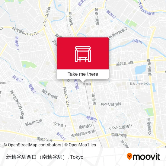 新越谷駅西口（南越谷駅） map