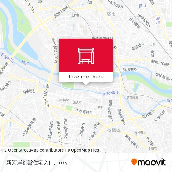 新河岸都営住宅入口 map