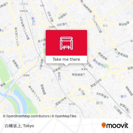 白幡坂上 map