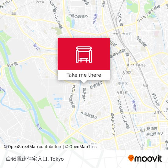 白鍬電建住宅入口 map