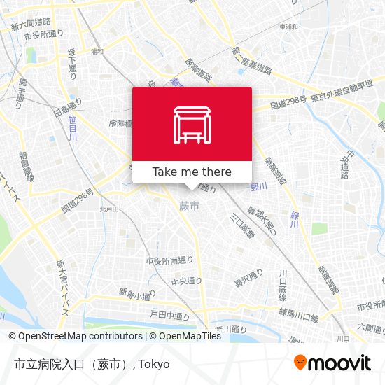 市立病院入口（蕨市） map
