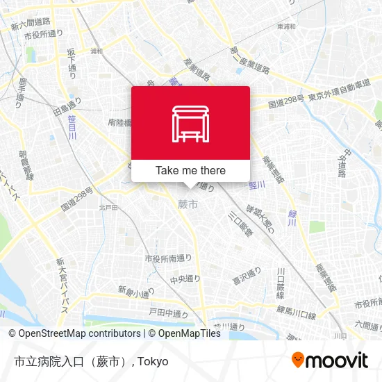市立病院入口（蕨市） map