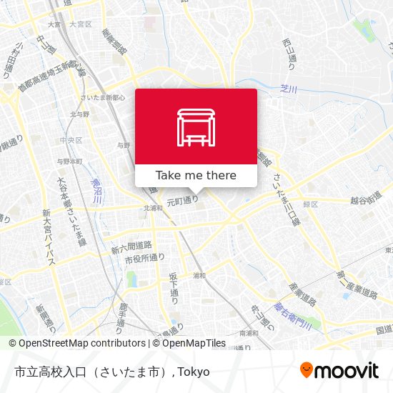 市立高校入口（さいたま市） map