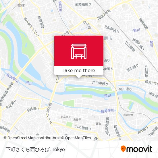 下町さくら西ひろば map