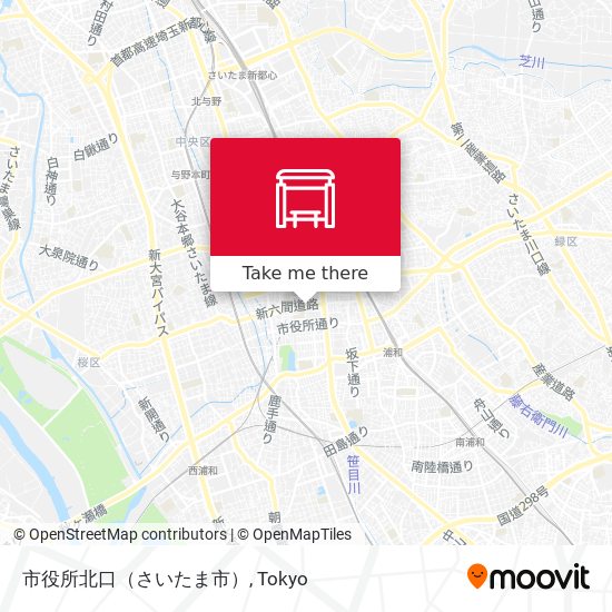 市役所北口（さいたま市） map