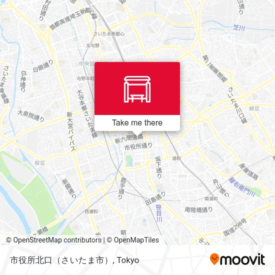 市役所北口（さいたま市） map