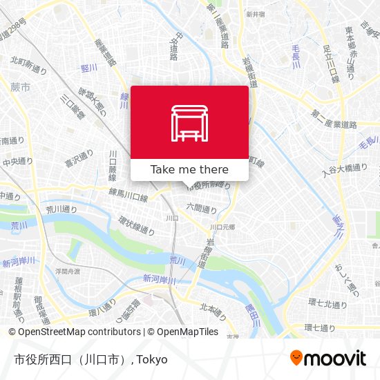 市役所西口（川口市） map