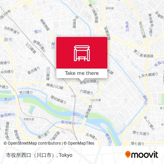 市役所西口（川口市） map