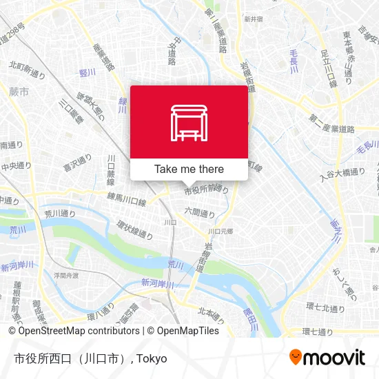 市役所西口（川口市） map