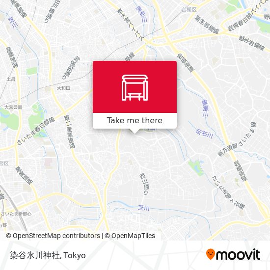 染谷氷川神社 map
