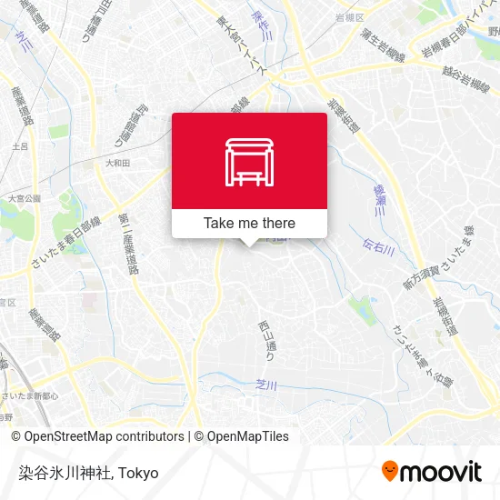 染谷氷川神社 map