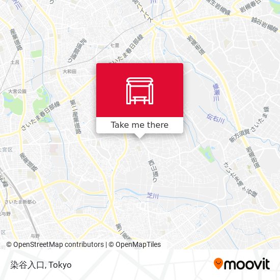 染谷入口 map